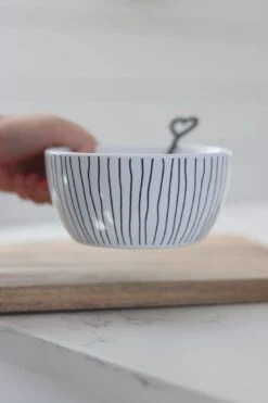 Ceramic Bowl – Vertical Stripes -Pretty Little Home IMG 1740 2