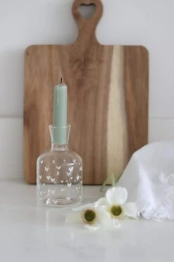 Glass Candlestick Holder – Small Multi Heart White -Pretty Little Home IMG 2817 2