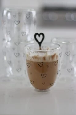 Set Of 4 Double Wall Glasses – Open Multi Heart/Black 8 Set Of 4 Double Wall Glasses – Open Multi Heart/Black -Pretty Little Home IMG 2899