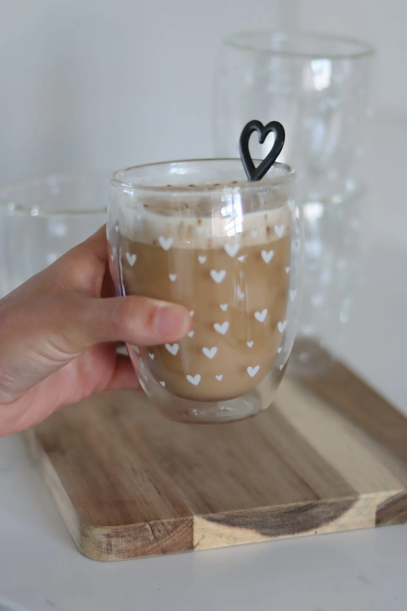 Set Of 4 Double Wall Glasses – Small Closer Heart/White 4 Set Of 4 Double Wall Glasses – Small Closer Heart/White - Image 4