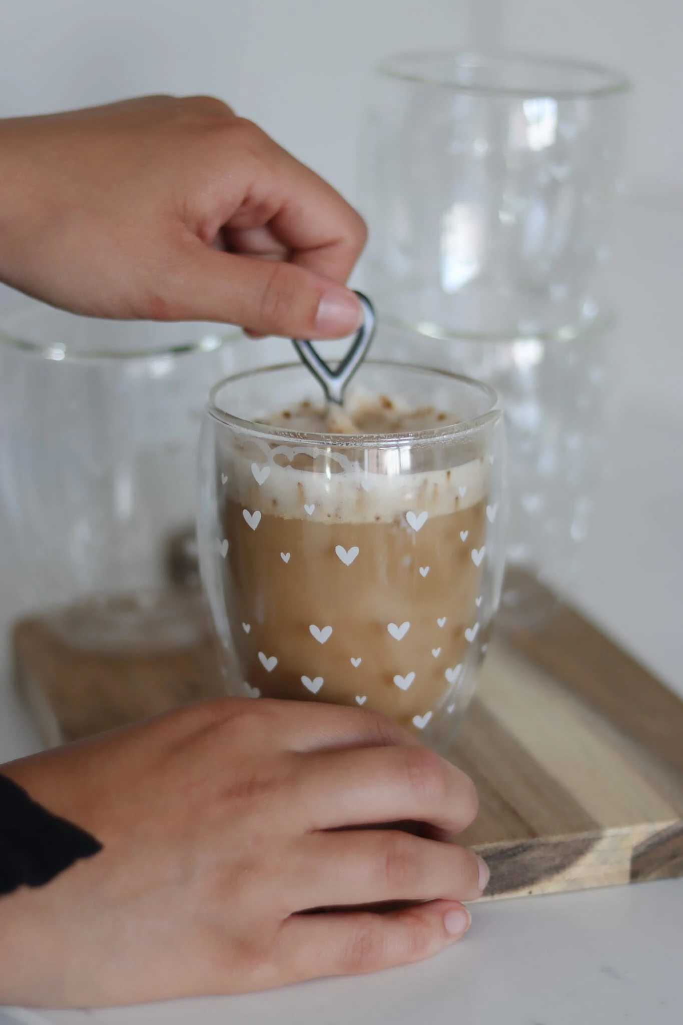 Set Of 4 Double Wall Glasses – Small Closer Heart/White 2 Set Of 4 Double Wall Glasses – Small Closer Heart/White - Image 2