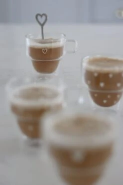 Double Wall Glass Stacking Mugs – White Hearts -Pretty Little Home IMG 3146 2