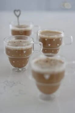 Double Wall Glass Stacking Mugs – White Hearts -Pretty Little Home IMG 3150 2