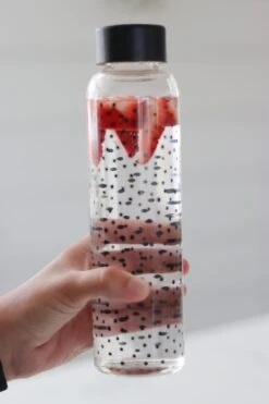 Glass Water Bottle – Black Cosmos -Pretty Little Home IMG 3272 2