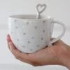 Heart Handled Mug – Pink Heart