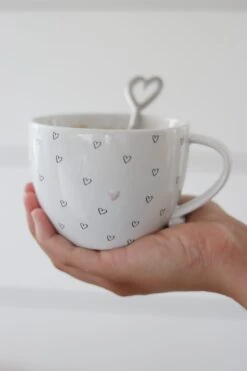 Heart Handled Mug – Pink Heart