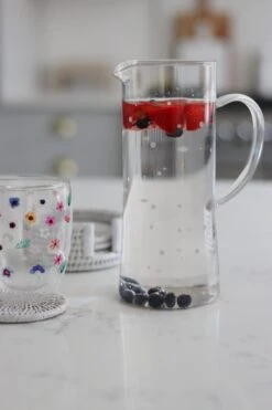 Polka Dot Glass Jug -Pretty Little Home IMG 3491 2