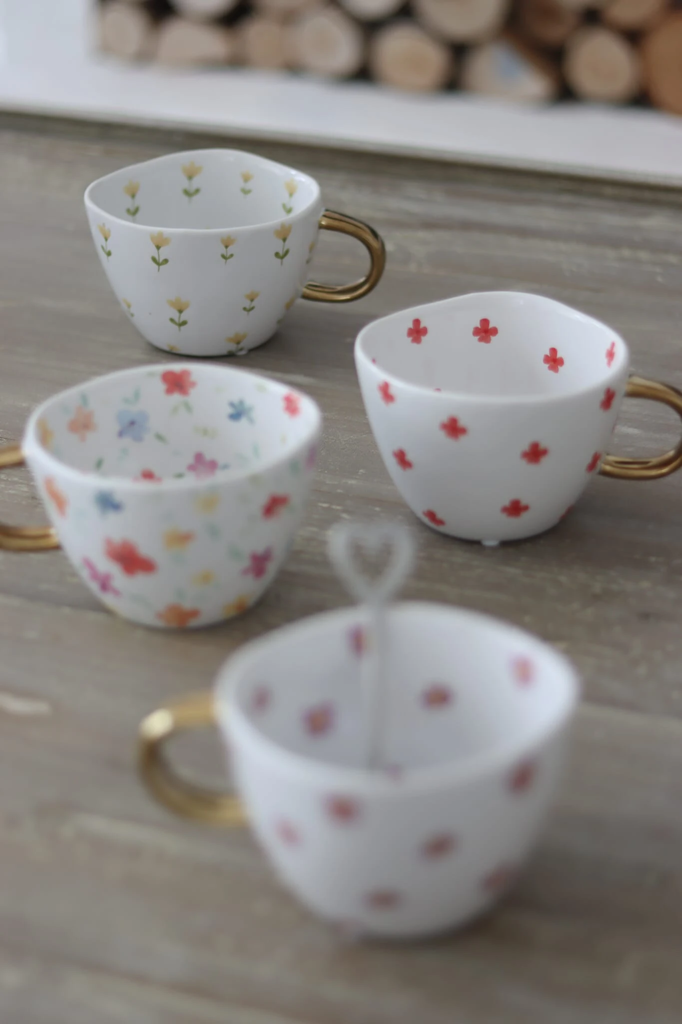 Irregular Flower Mug- Pink Daisy 3 Irregular Flower Mug- Pink Daisy - Image 3