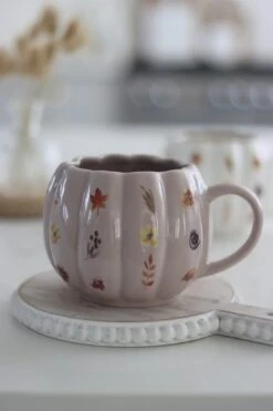 Large Pumpkin Mug – Floral/Autumn -Pretty Little Home IMG 3901 2