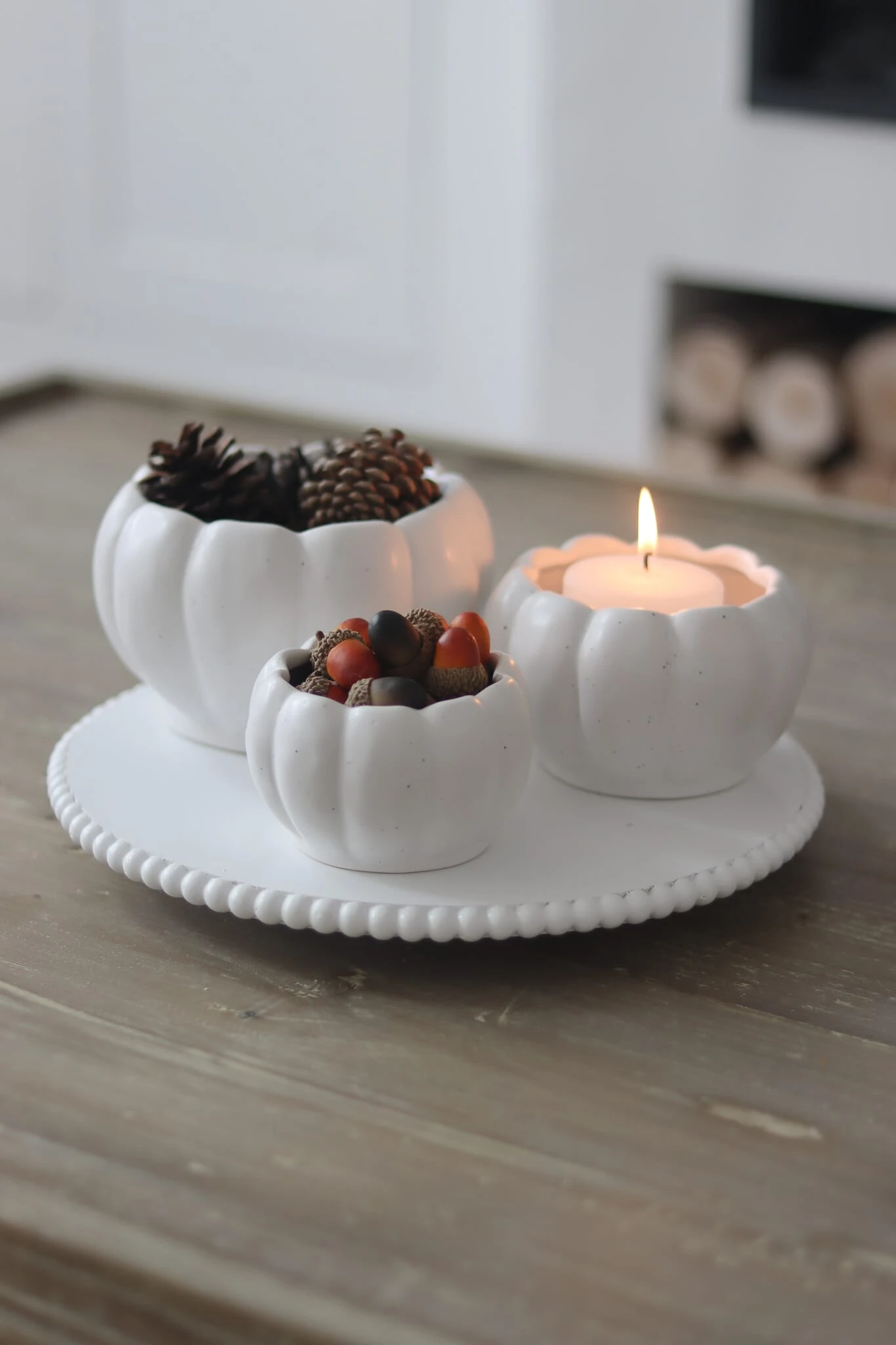 Set Of 3 Ceramic Pumpkin Pots 1 Set Of 3 Ceramic Pumpkin Pots