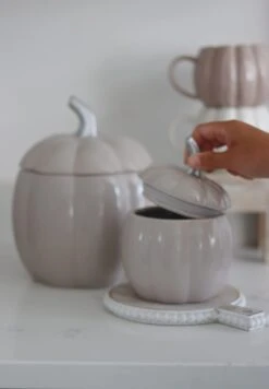 Small Ceramic Pumpkin Jar – Autumn -Pretty Little Home IMG 4044 2