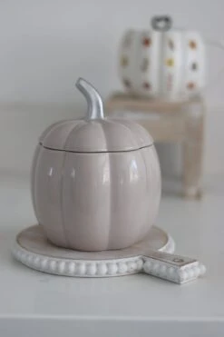 Small Ceramic Pumpkin Jar – Autumn