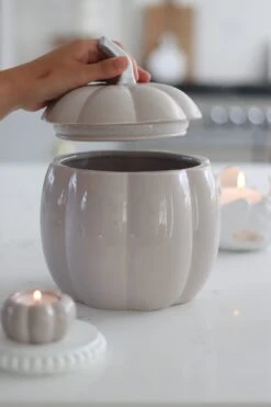 Large Ceramic Pumpkin Jar – Autumn -Pretty Little Home IMG 4060 2