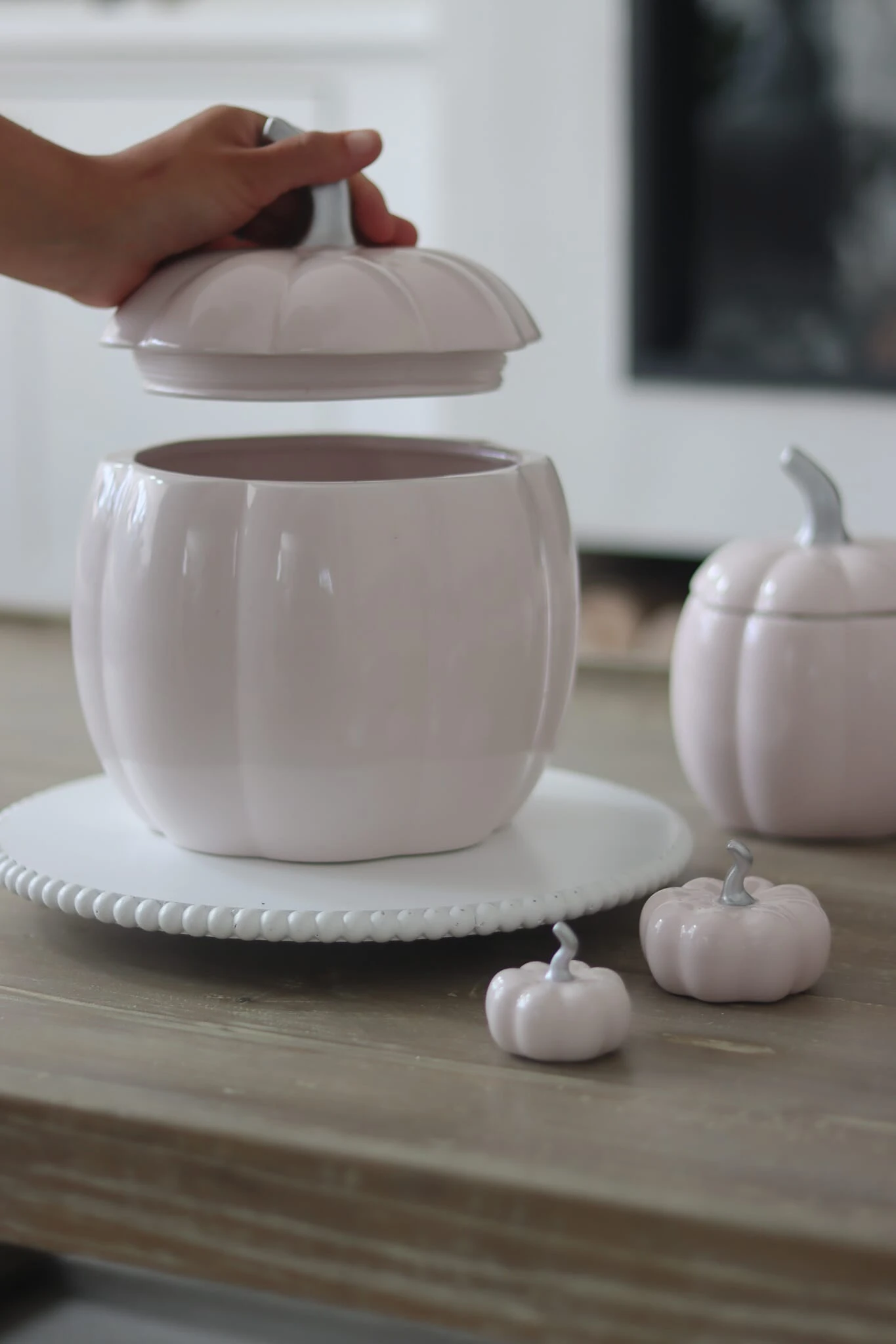 Ceramic Pumpkin Jar – Bundle/Light Pink 2 Ceramic Pumpkin Jar – Bundle/Light Pink - Image 2