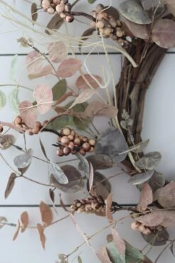 Light Eucalyptus Berries – Autumn Wreath -Pretty Little Home IMG 4832 2