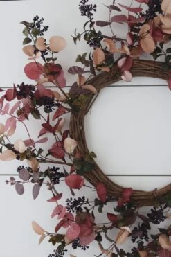 Purple Berry Eucalyptus – Autumn Wreath -Pretty Little Home IMG 4886 2