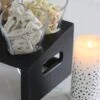 Glass Heart Snacking Station – Black