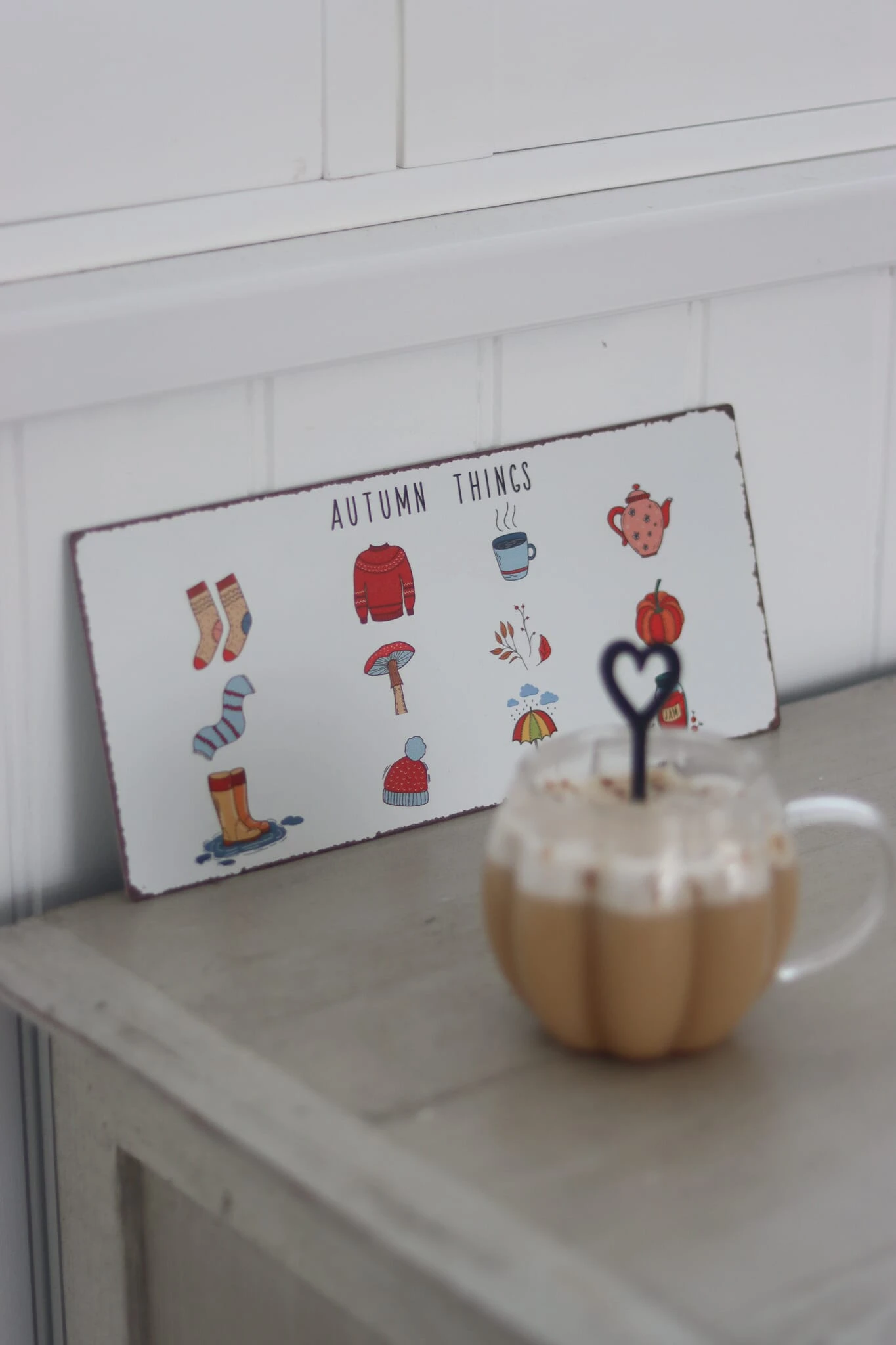 Autumn Feels Metal Sign 1 Autumn Feels Metal Sign