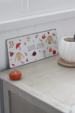Sweater Weather Metal Sign 6 Sweater Weather Metal Sign -Pretty Little Home IMG 5661 2
