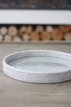 Rattan Tray Round – White -Pretty Little Home IMG 5912 2
