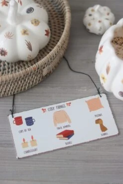 Cosy Things Mini Metal Sign -Pretty Little Home IMG 6209 2