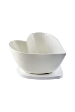 Heart Serving Bowl – White