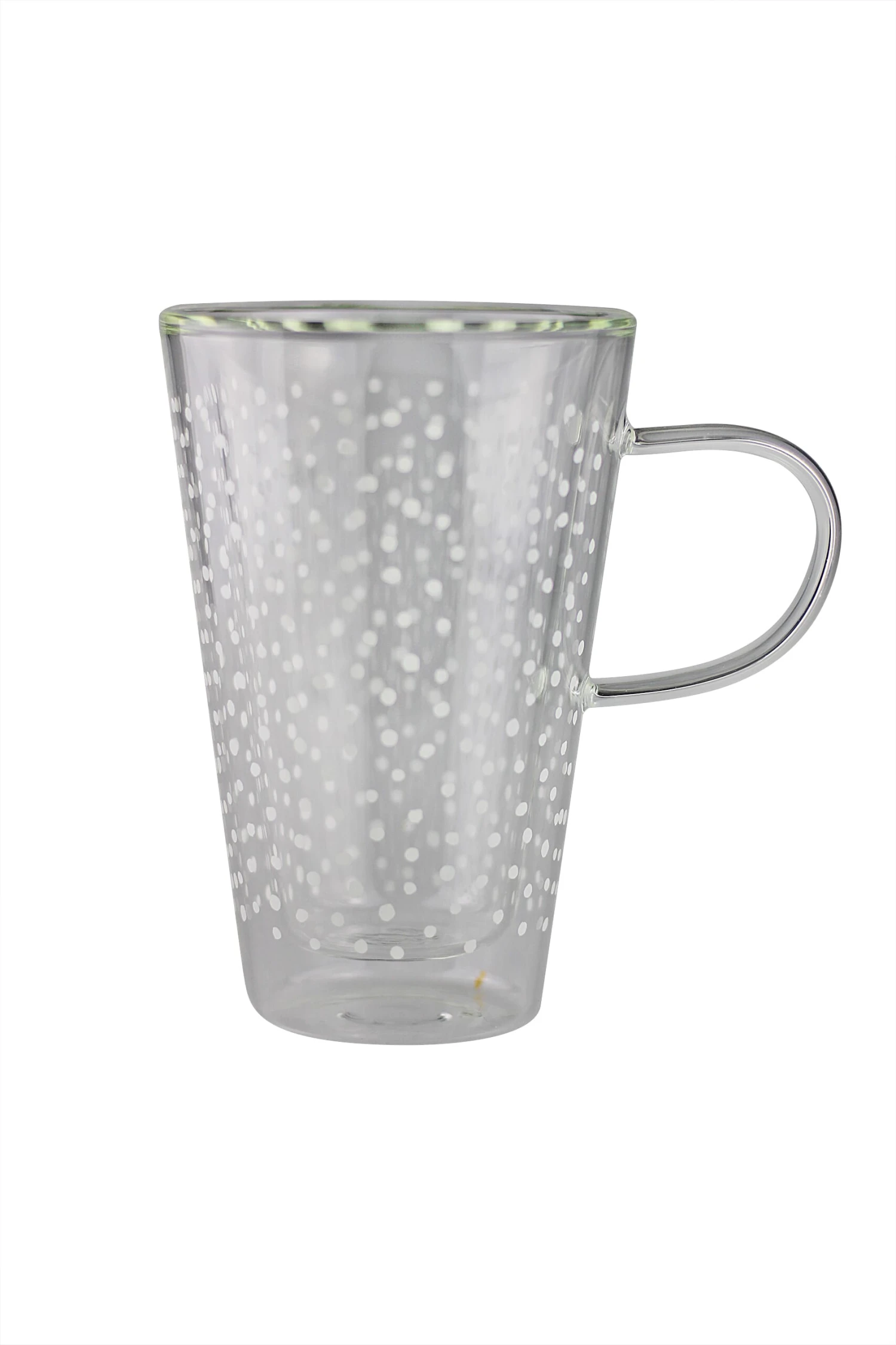 Double Wall Glass Latte Mug – Cosmos/White 1 Double Wall Glass Latte Mug – Cosmos/White