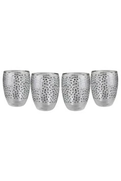 Set Of 4 Cosmos Double Wall Glasses – Black -Pretty Little Home IMG 6836