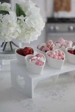 Ceramic Heart Snacking Station – White -Pretty Little Home IMG 7185