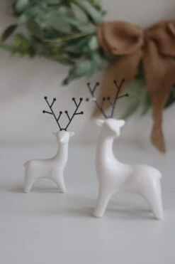 Set Of 2 Deers – Matt White -Pretty Little Home IMG 7246 2