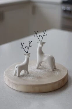 Set Of 2 Deers – Matt White -Pretty Little Home IMG 7262 2