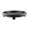 Beaded Round Tray – Black