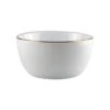 Ceramic Bowls – White Gold Trim