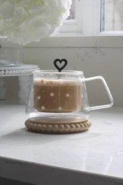 Double Wall Glass Mug – Wrap Around Floral/White -Pretty Little Home IMG 7730