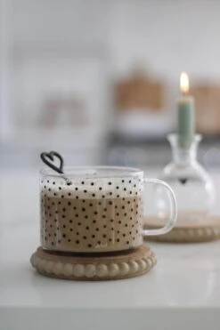 4Pc Beaded Wooden Coasters – Natural -Pretty Little Home IMG 8032