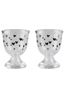 Egg Holder – Black/Small Multi Heart 2Pc Set