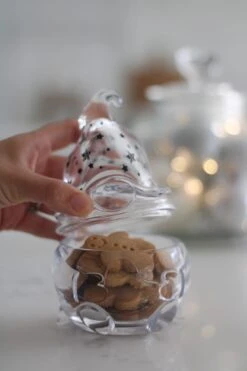 Glass Gonk Jar – Black Stars -Pretty Little Home IMG 8328