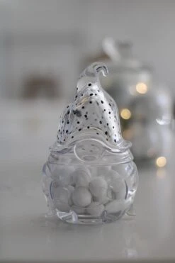 Glass Gonk Jar – Black Polka Dots -Pretty Little Home IMG 8350