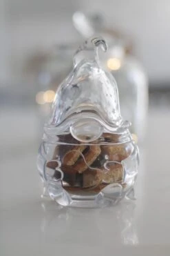 Glass Gonk Jar – White Stars -Pretty Little Home IMG 8360