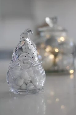 Glass Gonk Jar – Black Sparkles -Pretty Little Home IMG 8365