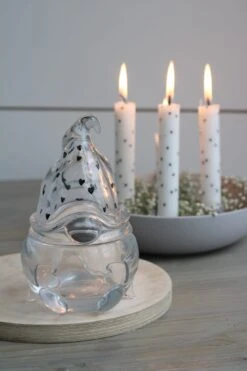 Glass Gonk Jar – Black Hearts