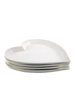 Ceramic Plates -Heart Shape/4PC Set