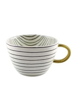 Irregular Ceramic Mug – Stripes -Pretty Little Home IMG 9078