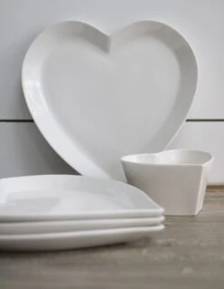 Ceramic Plates -Heart Shape/4PC Set -Pretty Little Home IMG 9413 5