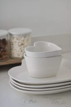 Ceramic Plates -Heart Shape/4PC Set -Pretty Little Home IMG 9541