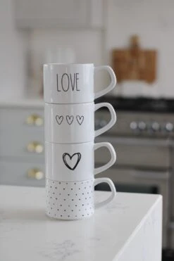 Stoneware Stacking Mugs