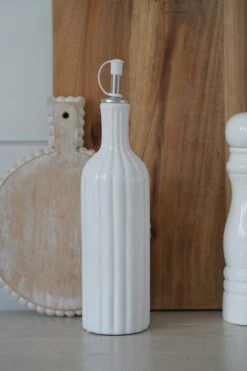 Ribbed Ceramic Oil Bottle 7 Ribbed Ceramic Oil Bottle -Pretty Little Home OILDSC09039 2