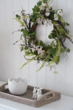 Faux Spring Flower Wreath -Pretty Little Home SFDSC08725 2