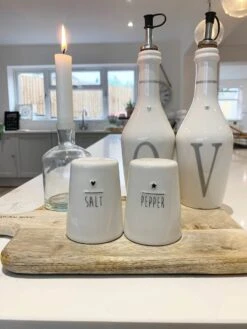 Glass Bud Vase – S/2 Plain -Pretty Little Home SPEP2