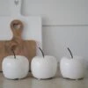 Ceramic Apples Matt White